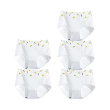 Imagem de Conjunto De Calcinhas De Algodão De Cintura Alta Para Mulheres, Roupa 
