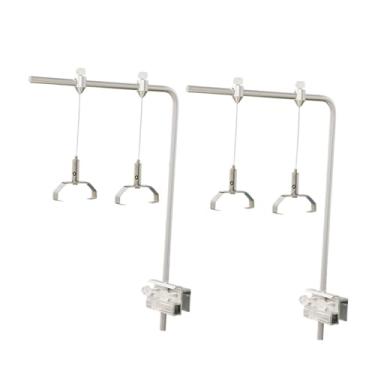 Imagem de Dualoai Suporte para luz de aquário, suporte para luz de aquário resistente, para lâmpada de aquário, para lâmpada, com 4 Clipes