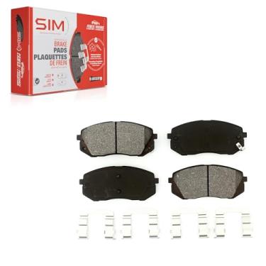Imagem de Pastilhas de freio a disco semi-metálicas dianteiras SIM-1295 de substituição para Hyundai Tucson Kia Sportage Rondo Sonata Soul EV Cadenza