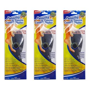 Imagem de Palmilha Ortopédica De Espuma Confort Preta 39/40