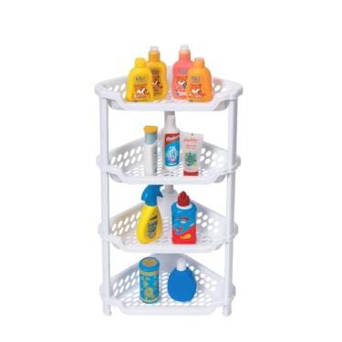 Imagem de Cantoneira Prateleira Organizador Porta Shampoo Banheiro, Porta Shampoo Sabonete Condicionadores e etc(4)