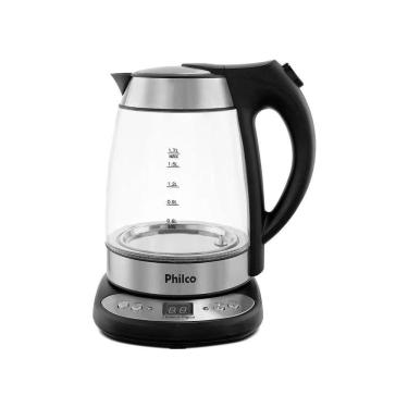 Imagem de Chaleira Elétrica Philco Pchd Digital Glass 1,7 Litros Transparente 127v