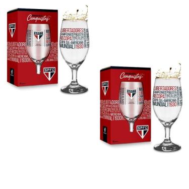 Imagem de Kit 2Un Taça Tulipa Windsor Vidro 330Ml Cerveja Vinho Chopp