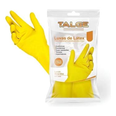 Imagem de 2X Luva Multiuso Latex Talge Amarela