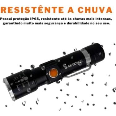Imagem de Lanterna Led Tatica Mini 100M - Bm-8422 Usb - B-Max