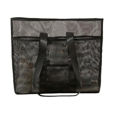 Imagem de Bolsa de piscina | Bolsa de armazenamento portátil para viagem, à prova de rasgos, organizador de praia de grande capacidade para cruzeiro, parque aquático, resort, piscina, Preto, Refer to