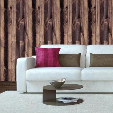 Imagem de Papel De Parede Madeira Vertical Tábua Cambará Autocolante - LRP