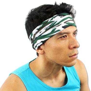Imagem de Bandana Verde Camuflado Coolmax Proteção Pesca Ciclismo - Chang