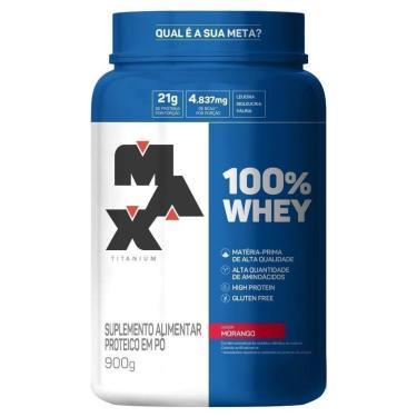 Imagem de Whey 100% Concentrado Max Titanium - 900g-Unissex