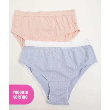 Imagem de Calcinha Sortida Feminina Cintura Alta Marisa-82228, Sortido, M