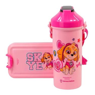 Imagem de Zonacriativa – Kit Lunch Box Skye | Marmita 620ml com Talher + Copo 500ml com Canudo e Alça | Prático, Reutilizável e Perfeito para a Hora do Lanche