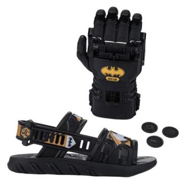 Imagem de Sandalia Papete Para Meninos Brinquedo Batman Luva Lançador - Grendene