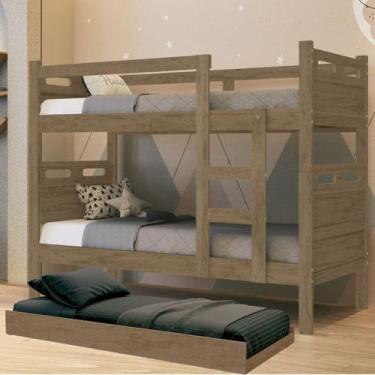 Imagem de Treliche Multifuncional Versátil Vira Duas Camas Moderna - Barreto Lon