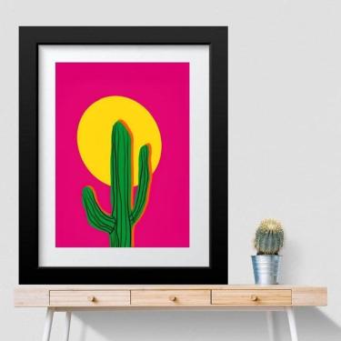 Imagem de Quadro Cacto Pink - 60X48Cm