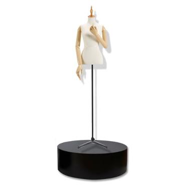 Imagem de Base de plataforma de exibição de manequins de janela, suporte de pedestal de exibição redondo, suportes de rodapé de exibição de decoração de eventos, suporte de base de plataforma de loja nupcial