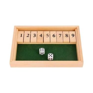 Imagem de Jogo De Tabuleiro De Dados De Madeira Para 2-4 Jogadores, Pensamento C