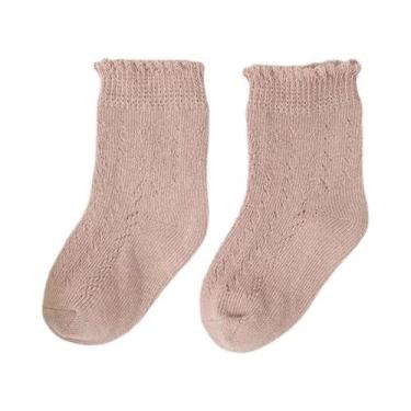 Imagem de Meias De Algodão Respiráveis Para Meninas, Estilo Princesa, Meias Curt