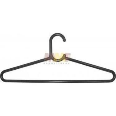 Imagem de Kit Cabide Malha Preto - 47 x 21 cm - MMF