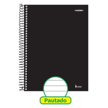 Imagem de Caderno 1x1 Capa Dura Neutro Preto 96fls 4unid - Tamoio