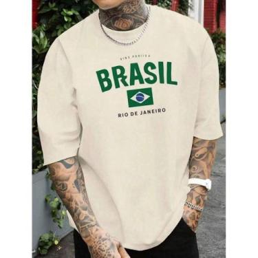 Imagem de Camiseta Masculina Manga Curta Copa 2026 Estilosa Confortável Malha Al