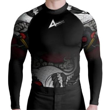 Imagem de Rash Guard Atlética Bird Strike, Preto, G