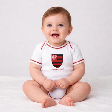 Imagem de Body Bori Bebê Infantil Flamengo Oficial Torcida Baby-Unissex