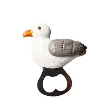 Imagem de Abridor de garrafas magnético para geladeira Creative Seagull Resin 70