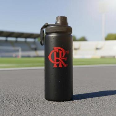 Imagem de Garrafa sun sport 800ml flamengo preta - BRASFOOT