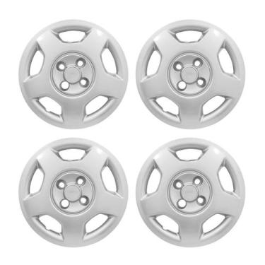 Imagem de Jogo Calota Aro 14 Gm Corsa Hatch Sedan 2004 Prata - GFM