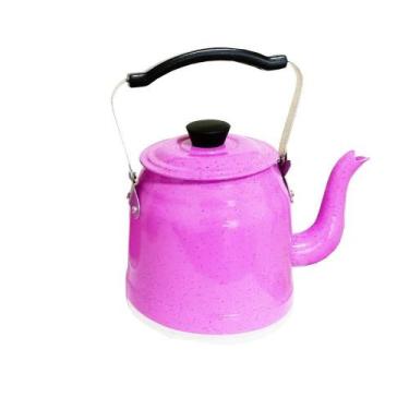 Imagem de Chaleira Rosa Pigmentada Alumínio Puro Cozinha 1,6L Docesar