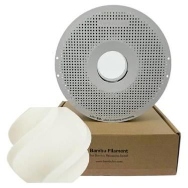 Imagem de Filamento Bambu Lab ASA AERO, 1,75mm, 1Kg, Branco, Com Carretel Reutil