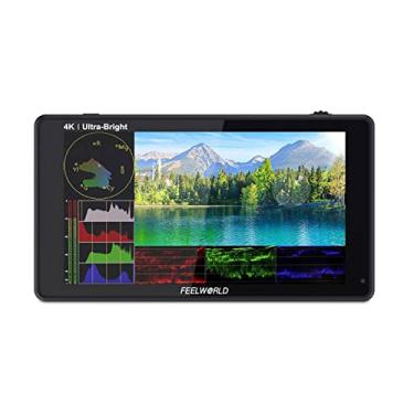 Imagem de Feelworld LUT6S 6" Ultra Brilhante 2600nits HDR 3D LUT, com Histograma VectorScope Waveform VectorScope, Monitor DSLR Touch Screen Field e 3G-SDI 4K HDMI Full HD 1920x1080 IPS
