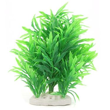 Imagem de Jardin Decoração artificial de plantas de água para aquários de peixes, verde
