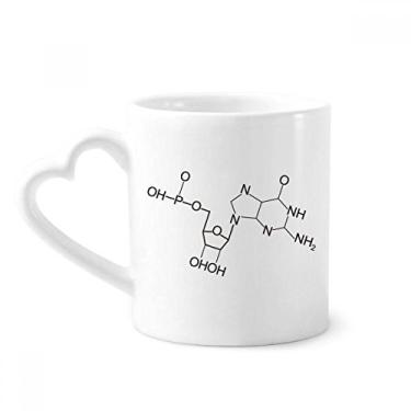Imagem de Caneca com ilustração de estrutura molecular química caneca de café cerâmica copo de coração de vidro