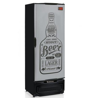 Imagem de Refrigerador Vertical Cervejeira 410L Porta Cega 127V Tipo Inox Gelopar Preto