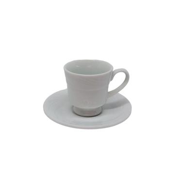 Imagem de Xicara Café Com Pé com Pires 60ml Porcelana Schmidt - Mod. Waves 100