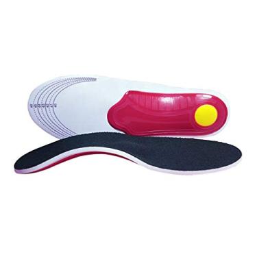 Imagem de SUPVOX Palmilhas ortopédicas para fascite plantar, almofadas para sapatos de massagem para caminhada, corrida, caminhada – 40-44