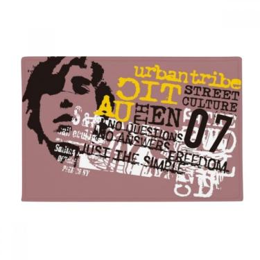 Imagem de DIYthinker Graffiti Street Culture Tapete de porta de banheiro com piso antiderrapante