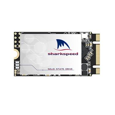 Imagem de SSD 2242 NGFF 256GB M.2 SHARKSPEED Plus interno M2 SSD 3D NAND SATA III 6 Gb/s, unidade de estado sólido para notebooks PC desktop (M.2 2242 256GB)