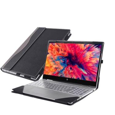 Imagem de WODBAO Capa para laptop HP ZBook Firefly 40.6 cm G10 capa PU coldre HP ZBook Firefly 40.6 cm G11 Mobile Workstation Capa para laptop (cinza escuro)