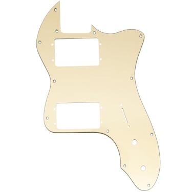Imagem de Musiclily Pro 12 Furos Ampla Gama HH Escudo para Guitarra EUA/México Fender 72 Tele Thinline Style, 3 camadas Creme