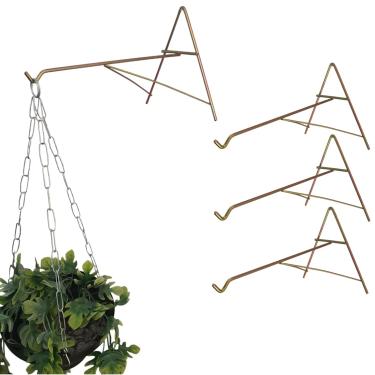 Imagem de Kit 03 Suportes para Xaxim + 03 Correntes em Metal com 44cm