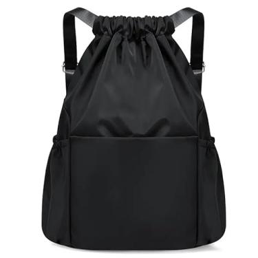 Imagem de Mochila Bolsa Feminina masculina Leve Moderna Estilosa Escola Faculdade Academia Trabalho Viagem Passeio Dia a Dia (preto.)