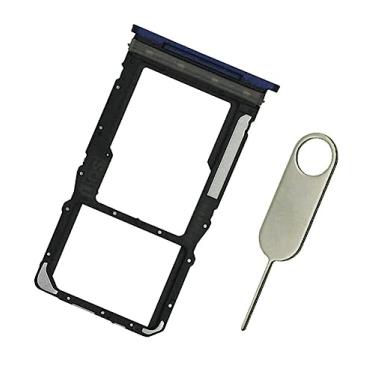 Imagem de PHONSUN Suporte para cartão SIM único SD de substituição para Motorola Moto G Play 2023 XT2271 XT2271DL (azul marinho) com pino de ejeção de aço inoxidável