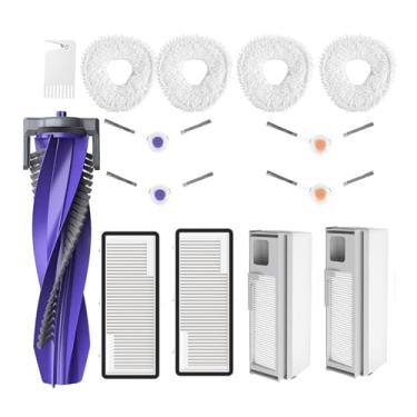 Imagem de Acessórios para Narwal Freo X Ultra: Peças de reposição compatíveis com Narwal Freo X Ultra Robtic Aspirador de pó Escova Principal Escova Lateral Filtro Hepa Almofadas de Esfregão Sacos de Pó Peças