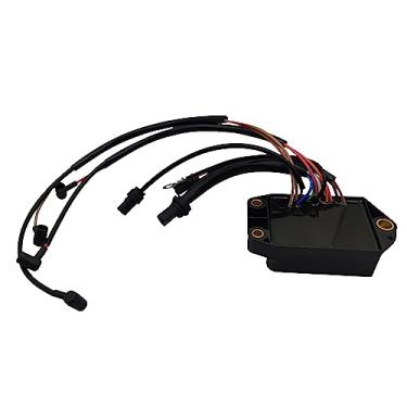 Imagem de XYZIL Unidade CDI Power Pack 583773 584028 113-4028 Compatível com motores de fluxo cruzado Johnson/Evinrude 85 88 90 100 110 112 e 115HP sem limite de RPM 1989-1998