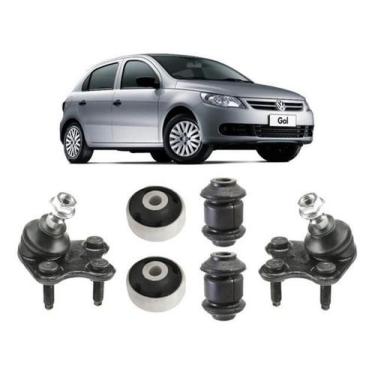 Imagem de Kit Bucha Pivô Bandeja Balança Dianteira Gol 2015 2016 2017 - Grazzime