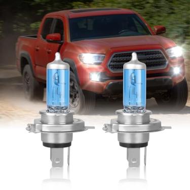 Imagem de IVBDQV Adequado para lâmpadas de farol Toyota Tacoma 1998-2015, 9003/H4 High Low Deal Beam 9003, lâmpadas de halogêneo 300% de brilho, alto desempenho, combo de 2 peças