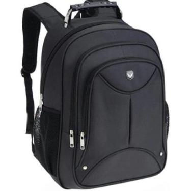 Imagem de Mochila Costas Bolsa Resistente Executiva Trabalho Masculina Notebook Preta Grande Yepp-Masculino