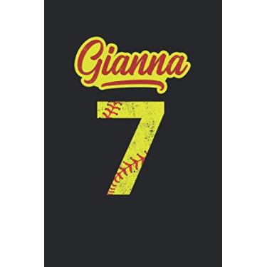 Imagem de Gianna 7: Softball Grid/Graph Paper Notebook for Catcher/Pitcher Girls Training Journal at Sports, High School, College, University